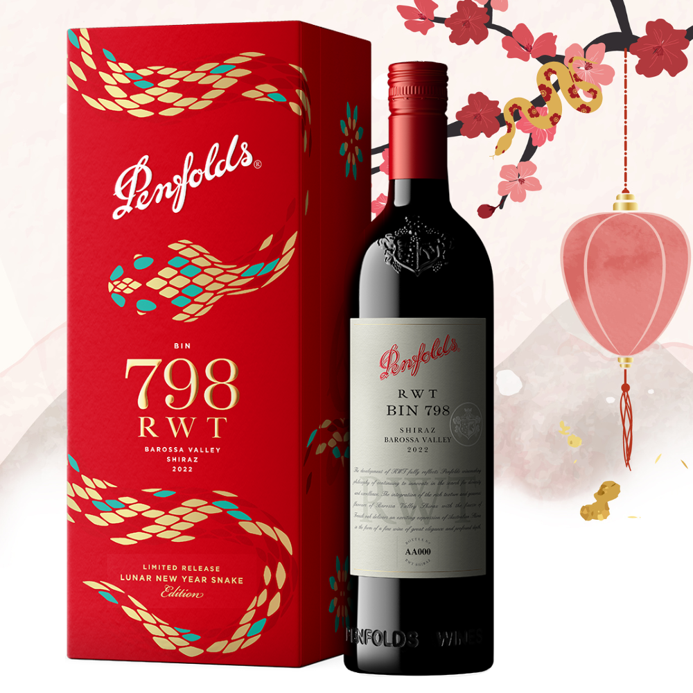 Penfolds RWT Bin 798 Shiraz Snake Year Giftbox - Grand Vin Pte Ltd