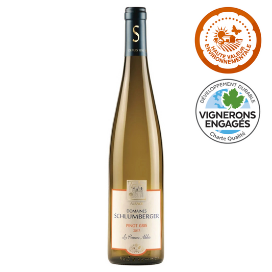 Schlumberger Pinot Gris Les Princes Abbés 750ml Alsace White Wine - Grand Vin Pte Ltd