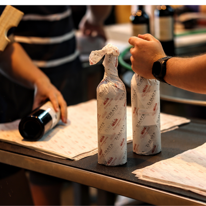 Te Mata Coleraine Bottle Wrapping Process