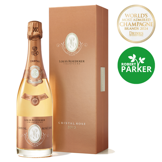 Louis Roederer Cristal Rose (Gift Box) Champagne Wine - Grand Vin Pte Ltd