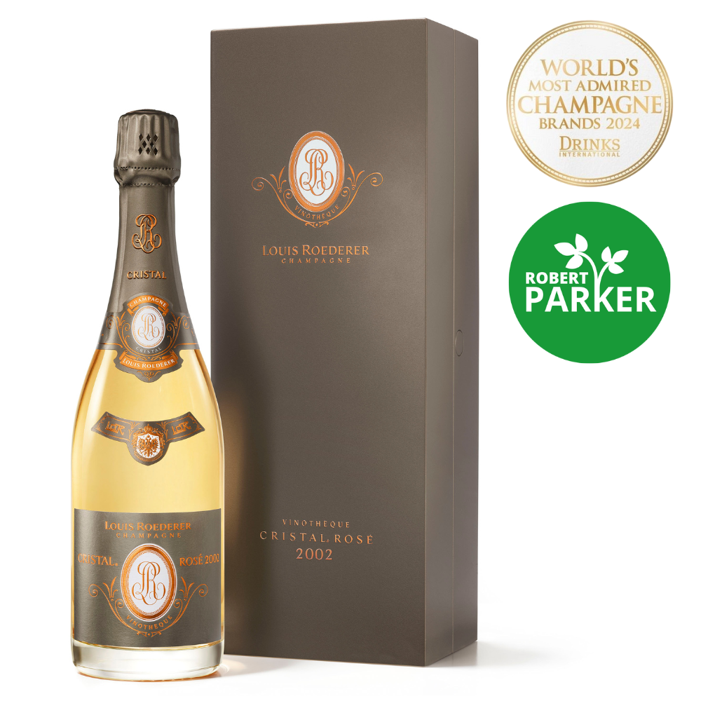 Louis Roederer Cristal Rosé Vinotheque (Giftbox) Rose Champagne Wine - Grand Vin Pte Ltd