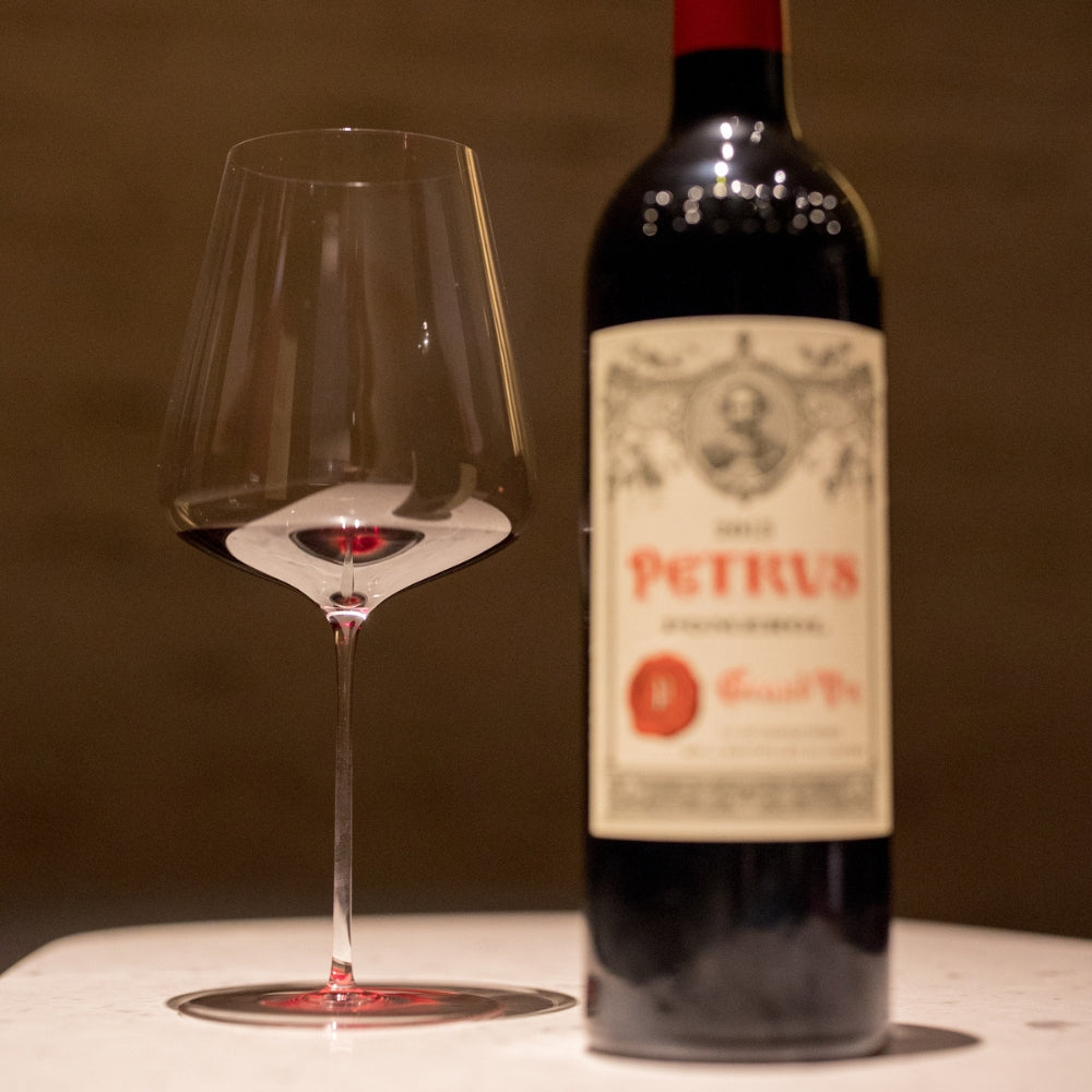 Zalto Bordeaux Glass with Petrus wine - Grand Vin Pte Ltd